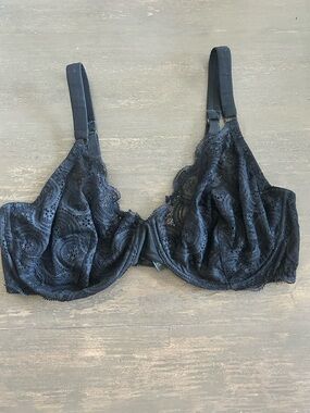 La Perla Studio Black Lace Unlined Underwire Bra